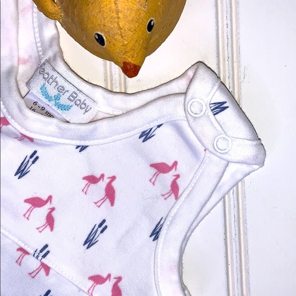 Feather Baby Sleeveless Onesie Dress 6-9 - Picture 5 of 9
